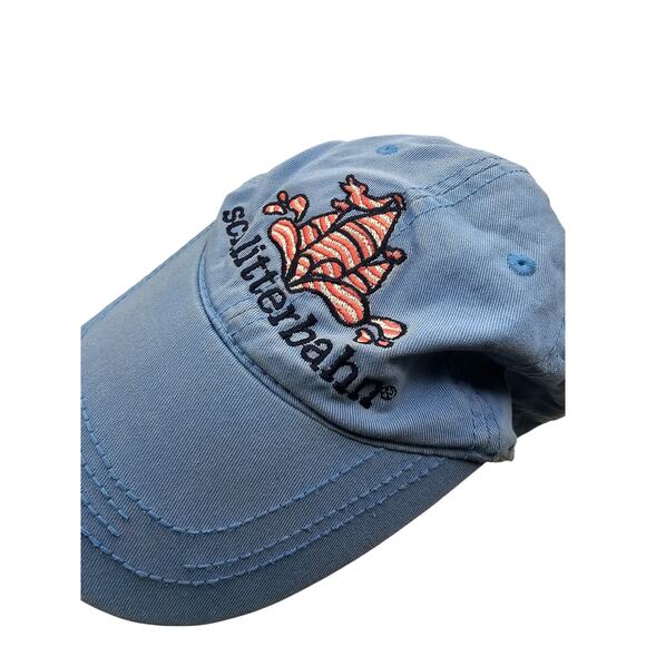 Schlitterbahn Womens Strapback Baseball Hat Cap Embroidered Pink Blue - Picture 3 of 5